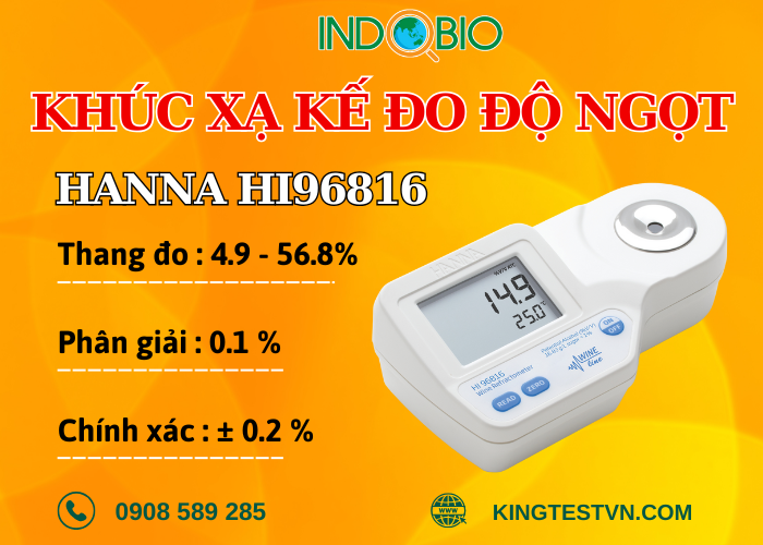 Khúc xạ kế đo độ cồn Hanna HI96816
